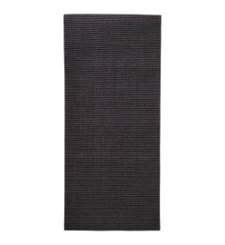 Tapis en sisal pour griffoir noir 66x150 cm