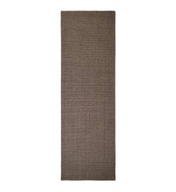 Tapis en sisal pour griffoir marron 80x250 cm