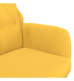 Chaise de relaxation Jaune moutarde Velours