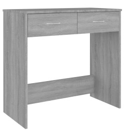 Bureau Sonoma gris 80x40x75 cm Bois d'ingénierie