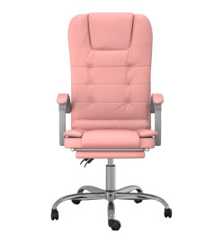 Fauteuil de massage inclinable de bureau Rose Similicuir