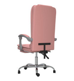 Fauteuil de massage inclinable de bureau Rose Similicuir