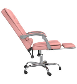 Fauteuil de massage inclinable de bureau Rose Similicuir