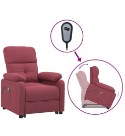 Fauteuil de massage Rouge bordeaux Tissu