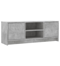 Meuble TV gris béton 102x30x37,5 cm bois d'ingénierie