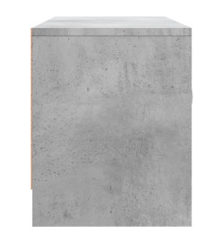 Meuble TV gris béton 102x30x37,5 cm bois d'ingénierie