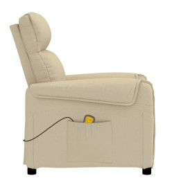 Fauteuil de massage Crème Tissu