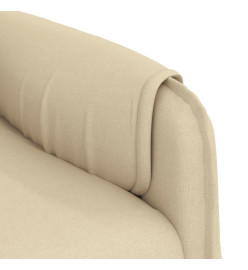 Fauteuil de massage Crème Tissu