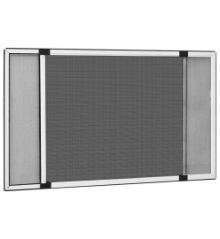 Moustiquaire extensible pour fenêtres Blanc (75-143)x50 cm