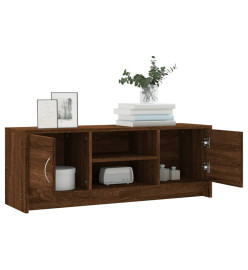 Meuble TV chêne marron 102x30x37,5 cm bois d'ingénierie