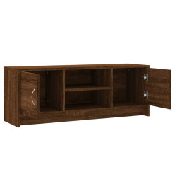 Meuble TV chêne marron 102x30x37,5 cm bois d'ingénierie