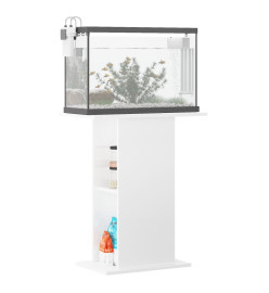 Support d'aquarium blanc brillant 60,5x36x72,5 cm