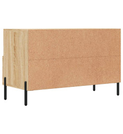 Meuble TV Chêne sonoma 80x36x50 cm Bois d'ingénierie