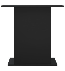 Support pour aquarium noir 36x75x72,5 cm bois d'ingénierie