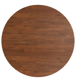 Dessus de table rond Marron foncé Ø50x1,5cm Chêne massif traité