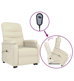 Fauteuil Crème Similicuir