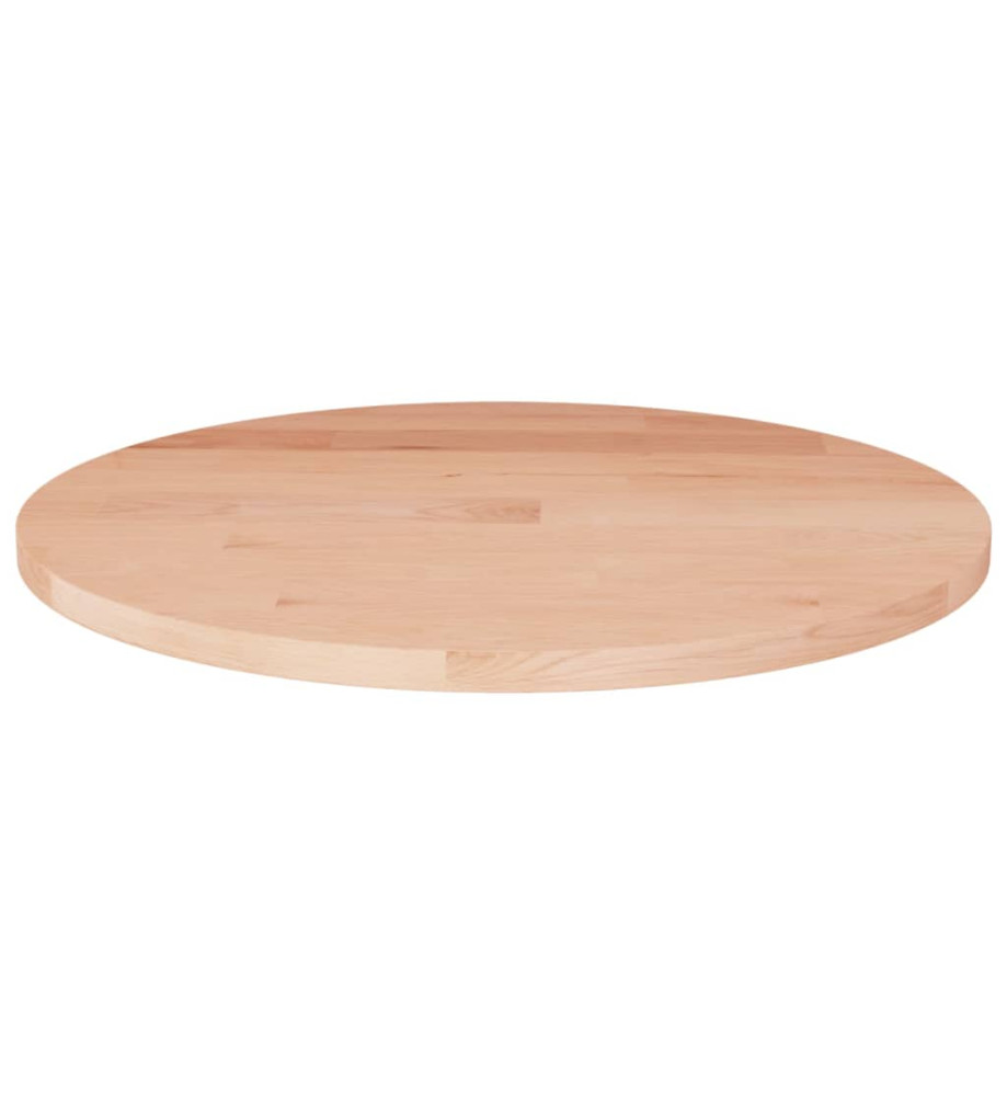 Dessus de table rond Ø50x1,5 cm Bois de chêne massif non traité