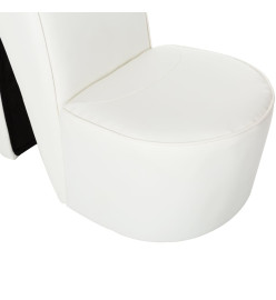 Chaise en forme de chaussure à talon haut Blanc Similicuir