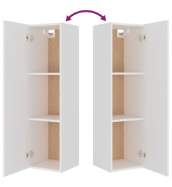 Ensemble de meubles TV 4 pcs Blanc Bois d'ingénierie