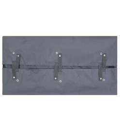 Bâche de chariot de jardin Gris foncé 81x41x40 cm Tissu