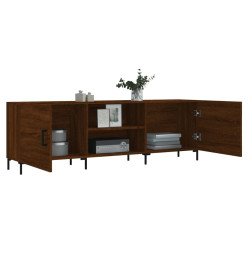 Meuble TV chêne marron 150x30x50 cm bois d'ingénierie