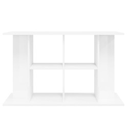 Support d'aquarium blanc brillant 100x40x60cm bois d'ingénierie