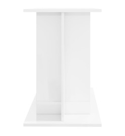 Support d'aquarium blanc brillant 100x40x60cm bois d'ingénierie