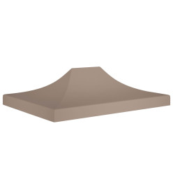 Toit de tente de réception 4,5x3 m Taupe 270 g/m²