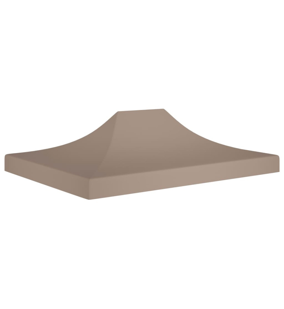 Toit de tente de réception 4,5x3 m Taupe 270 g/m²