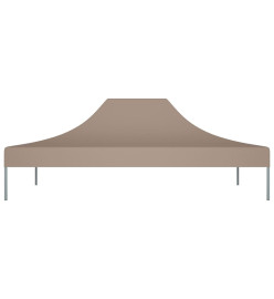 Toit de tente de réception 4,5x3 m Taupe 270 g/m²