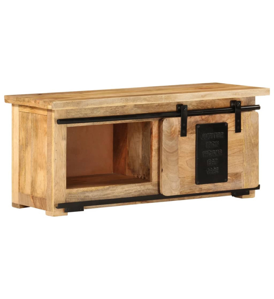 Meuble TV 90x35x40 cm Bois massif de manguier