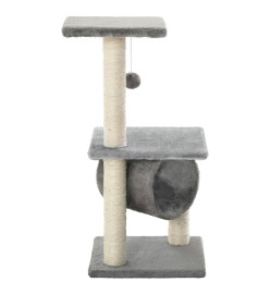 Arbre à chat avec griffoirs en sisal 65 cm Gris