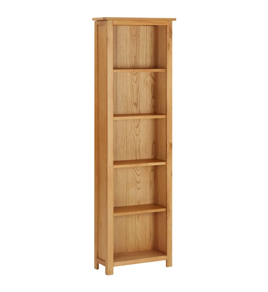 Bibliothèque 52x22,5x170 cm Bois de chêne massif