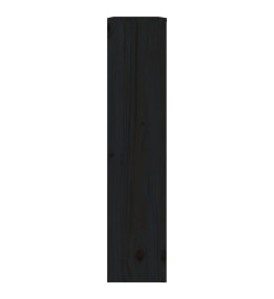 Cache-radiateur Noir 79,5x19x84 cm Bois massif de pin