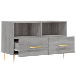 Meuble TV Sonoma gris 80x36x50 cm Bois d'ingénierie