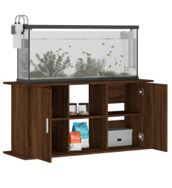 Support d'aquarium chêne marron 121x41x58 cm bois d'ingénierie