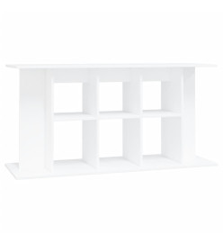 Support pour aquarium blanc 120x40x60 cm bois d'ingénierie