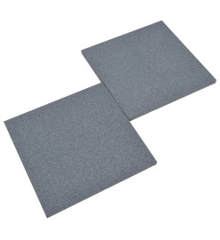 Carreaux de protection antichoc 6pcs Caoutchouc 50x50x3 cm Gris