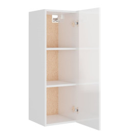 Ensemble de meubles TV 5 pcs Blanc brillant Bois d'ingénierie