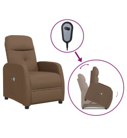 Fauteuil de massage Marron Tissu