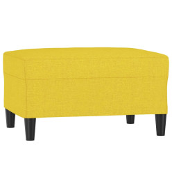 Repose-pied Jaune clair 70x55x41 cm Tissu