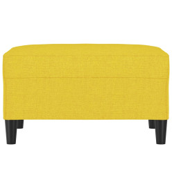 Repose-pied Jaune clair 70x55x41 cm Tissu