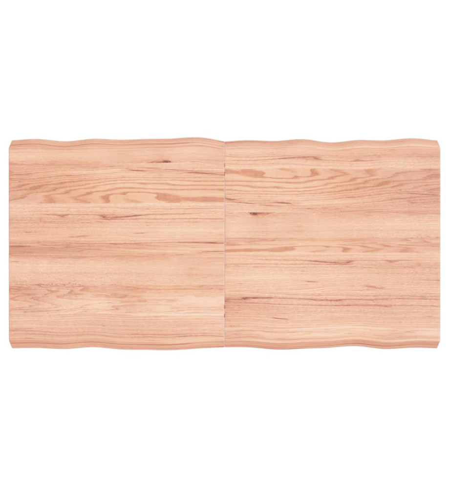 Dessus de table bois chêne massif traité bordure assortie