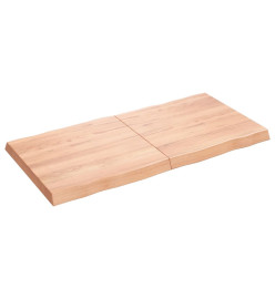 Dessus de table bois chêne massif traité bordure assortie