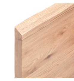 Dessus de table bois chêne massif traité bordure assortie