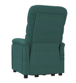 Fauteuil de massage Vert foncé Tissu