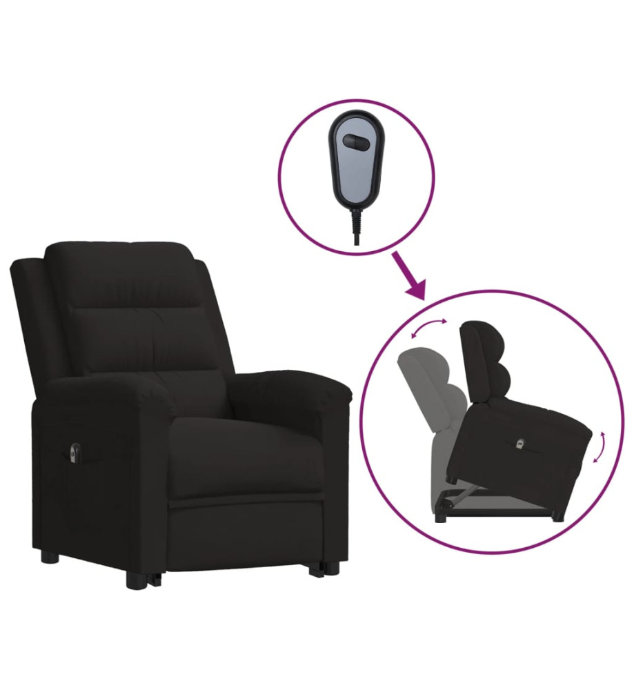 Fauteuil noir velours