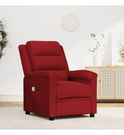 Fauteuil de massage Rouge bordeaux Velours