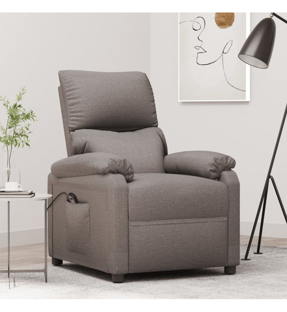 Fauteuil Taupe Tissu