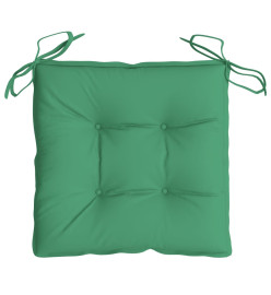 Coussins de chaise 6 pcs vert 50x50x7 cm tissu oxford